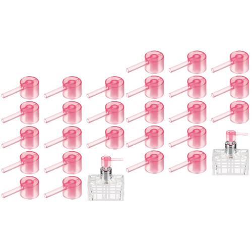 60Pièces Distributeurs Liquides Parfum Rose Compact Outils Sécurisés