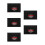 5Pièces Coussin Antidérapant Noir Silicone Rangement Outils 1