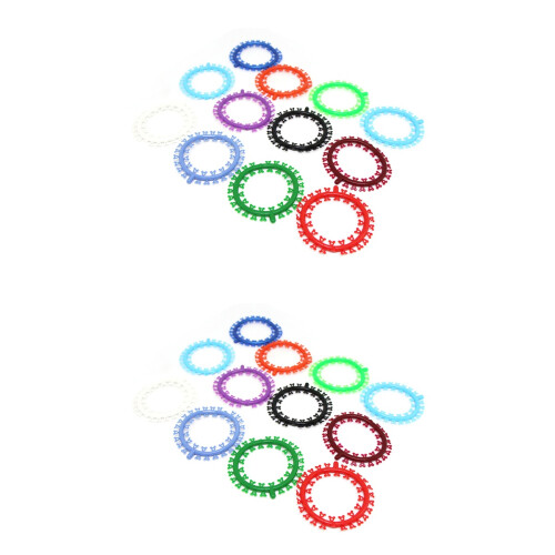 50Pièces Ligatures Dentaires Élastiques Colorées Résistantes