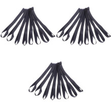 24Pièces Sangles Boucles Noires Fixation Valeur Durable Sécurisée