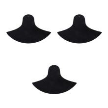 3Pièces Accessoires Batterie Sourds En Caoutchouc Et Tissu Noir Fiable