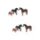 6Pièces Modèles Chevaux Simulés Décorations De Bureau Éducatives 1