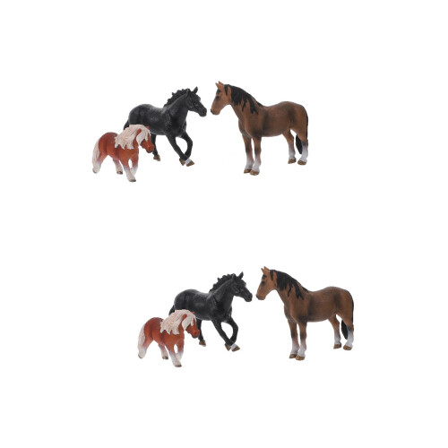 6Pièces Modèles Chevaux Simulés Décorations De Bureau Éducatives