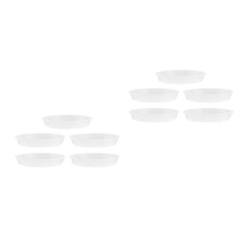 10Pièces Supports De Pots Transparent Plastique Pour Fleurs