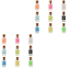 18Pièces Bouteilles En Verre À Liège Pour Souhaits Et Artisanat DIY