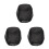 3Pièces Casque Tissu Oxford Noir 1