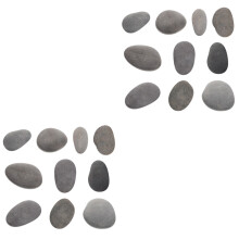 20Pièces Pierres Plates Grises Pour Dessin Et Loisirs Enfants