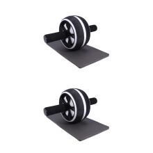 2Pièces Rouleaux Fitness Silencieux En Tpr PP Acier Pour Musculation