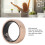 Smart Gold Ceramic Sleep Tracker Ring with APP, 7-Day Battery 4