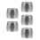 5Pièces Ligatures Métal Pour Clarinette Argentées Accessoires Solides 1