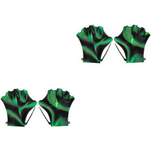 2Paires De Natation Silicone Ajustables Multicolores Résistants