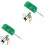 2Pièces Affûteur Portable Vert Pour À Avec Sable 1