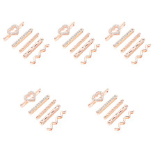 25Pièces Ornements Bracelet Montre Rose Silicone Résistants