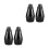 4Pièces Mute Trompette Noire ABS Pour Réduction Et Usage Pro 1