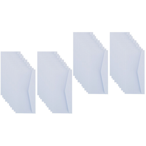 40Pièces Enveloppes Robustes Blanches Stockage Et