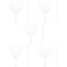 40Pièces Éventails Graphiques DIY En Matériau Transparent Pour Enfants