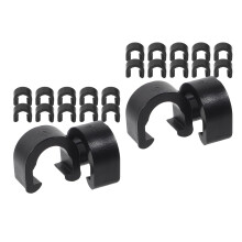 80Pièces Clip De Guidage Tube En Noir C Shape