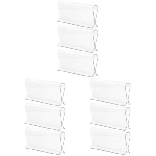 9Pièces Accessoires Volets Clips Fixes Rideaux Transparente