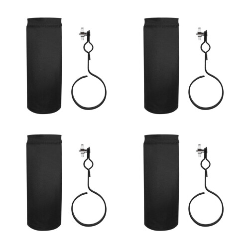 4Pièces Sac - Percussion Noir Oxford Rigide Et Pratique