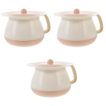 3Pièces Pot De En Café Portable Avec Couvercle Étanche