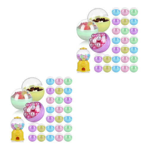 100Pièces Capsules Vides PP Colorées Pour Machine À Jouets