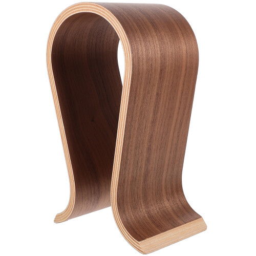2Pièces Support Écouteurs Bois Pour Rangement Bureau
