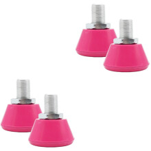 2Paires De Freins Pour Roller Rose En Caoutchouc Acier Inoxydable