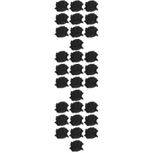 30St Zwarte Borduurwerk Patches Voor Kleding DIY Naaien Accessoires