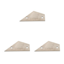 3Pièces Fret Rocker Métal Instrument À Cordes Guitare Acier Argenté