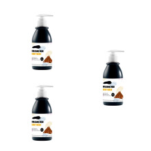 3St Zwarte Shower Gel Met Vulkanische Modder Voor Gladde Huid
