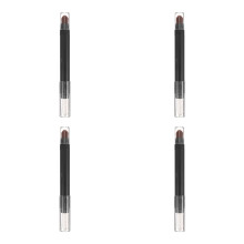 4Pièces Ombre À Paupières Argenté Duo Embouts Brosse Precise ABS