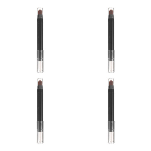 4Pièces Ombre À Paupières Argenté Duo Embouts Brosse Precise ABS