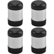 4pcs Mini Salt and Pepper Shakers, Stainless Steel Salt and Pepper Pots, Small Salt & Pepper Shakers Sets, Seasoning Spice Dispenser