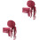 2Ensembles Pirates Rouges Accessoires Confortables Pour Décor 1