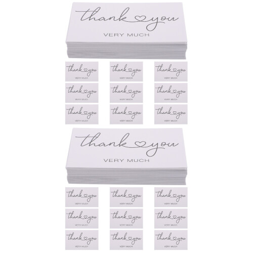 200Pièces Cartes Cadeau Style Simple Et En