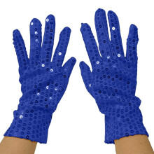 Paillettenbesetzte Partyhandschuhe für Damen – Funkelnde kurze Handschuhe