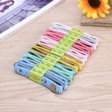 Assorted Color Flexible Measuring Tape 10pcs PVC and Fiber for Effortless Measuring 1.5M