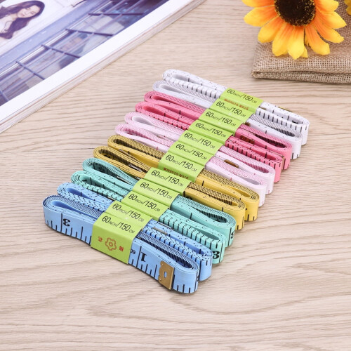 Flexible Measuring Tape Assorted Colors 10 pcs 1.5 m