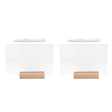 2Sets Lichtgevend Acryl Drooguitwisbord Met Voet En Pen