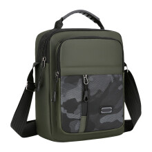 Borsa a tracolla mimetica di grande capacità, borsa a tracolla impermeabile verde militare, zainetto casual multi-tasche per tutti i giorni