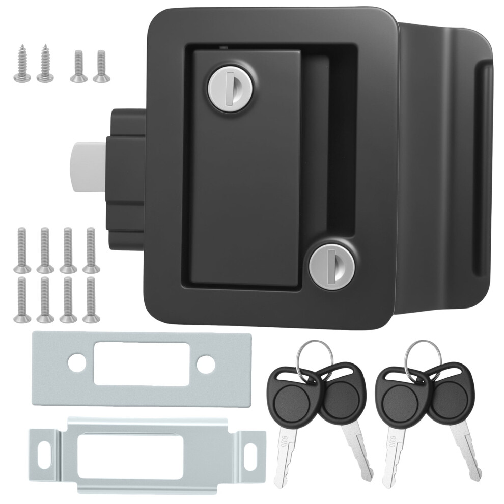 Rv Entry Door Lock, Aluminum Alloy Double Lock Upgrade For Trailers Rvs Campers And Yachts 9551475068862
