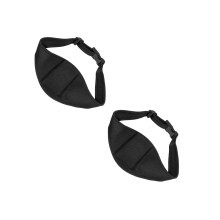 2Pièces Ceinture Microphone Noire Sac -Mic Cas Speaker Fitness