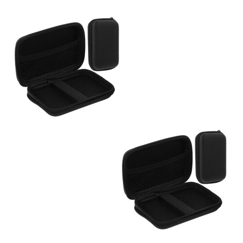 4Pièces Protection Micro Sans Fil Noire Eva Pour Accessoires