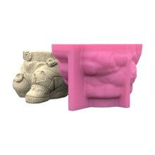 Molde de silicone para vasos de flores, castiçais de concreto, porta-canetas, floreiras, molde de cimento e argila para decoração de casa.