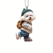 Sada 4 akrylových príveskov na batoh
