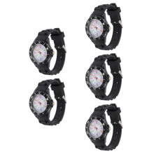 5Pièces Enfants Analogiques Bracelet Cuir