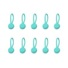 10 Stück robuste Silikon-Kabelclips zur Vermeidung von Kabelsalat, geeignet für Reisen und den täglichen Gebrauch