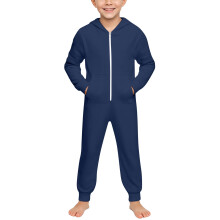 Mono infantil de manga larga con cremallera y capucha, color liso, para niñas y niños. Mono cómodo de una pieza, ideal para primavera y otoño.