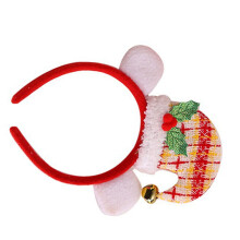 Diadema con gorro de Papá Noel y cascabeles para fiesta de Navidad