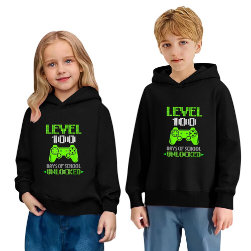 100 Tage Schule Hoodie Kinder Freizeit Langarmpullover